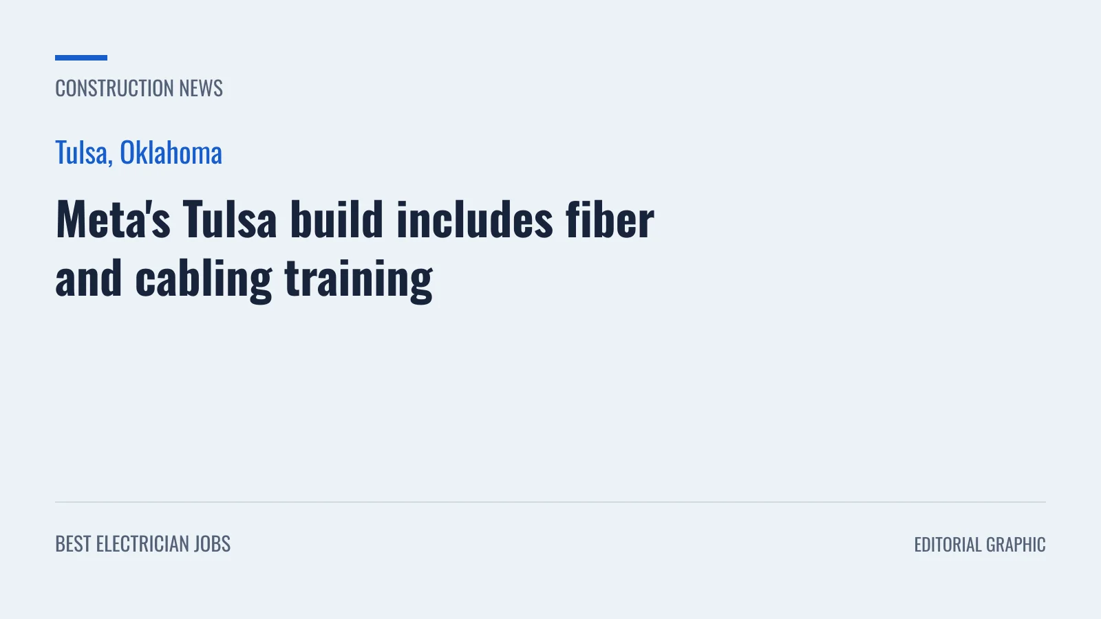 Project fact card for Meta's Tulsa, Oklahoma data center